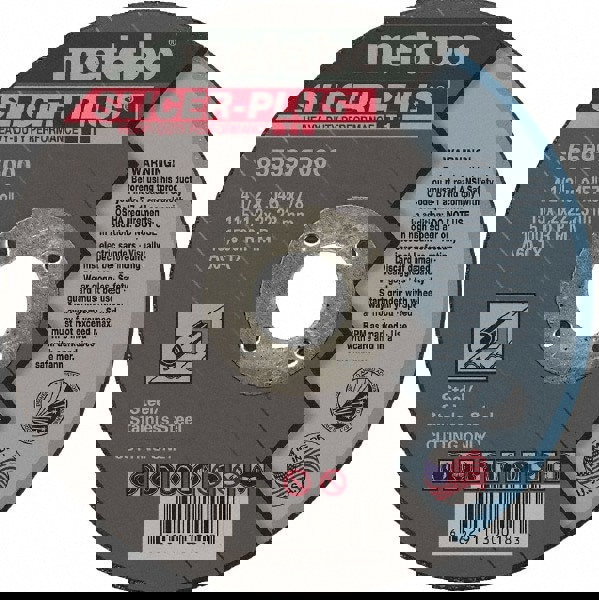 Cutoff Wheel: Type 1, 4-1/2